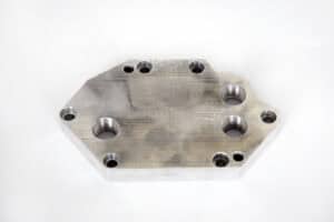 Precision machined automotive engine part for performance upgrades and customization.